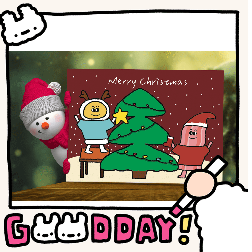 🎄Merry Christmas聖誕明信片