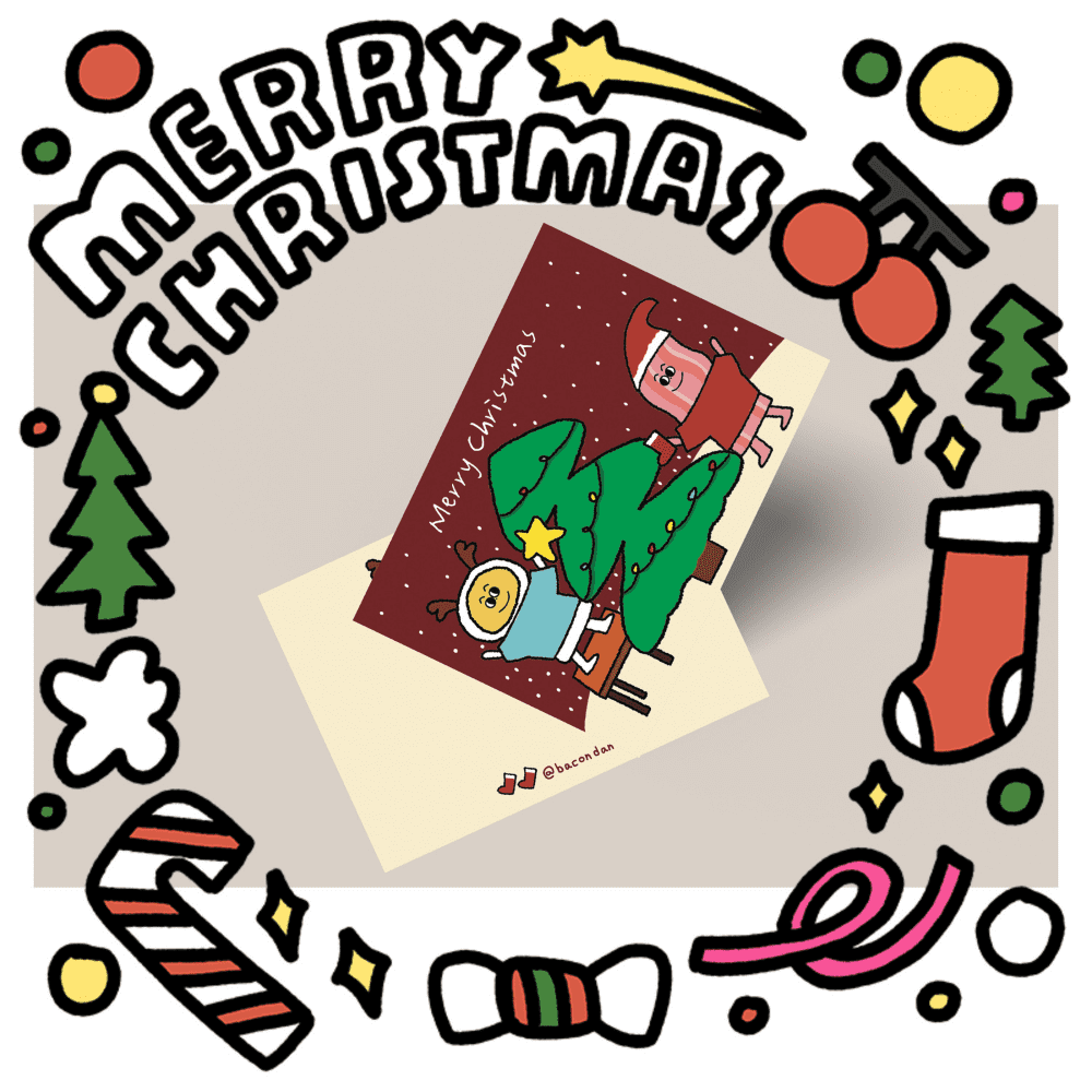 🎄Merry Christmas聖誕明信片